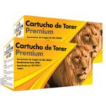 Black Pack de 2 Cartuchos de Toner 304A (CC530A) / 305A (CE410A) / 312A (CF380A) Negro  Calidad Premium para 3,500 páginas.