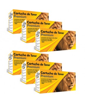 Six Pack de Cartucho de Toner TN-850 Negro  de Alto rendimiento Calidad Premium para 8,000 páginas.