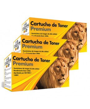 Tri Pack de Cartucho de Toner 304A (CC530A) / 305A (CE410A) / 312A (CF380A) Negro  Calidad Premium para 3,500 páginas.