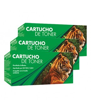 Tri Pack de Cartuchos de Toner TN-221BK Negro  Calidad Estándar para 2,500 páginas.